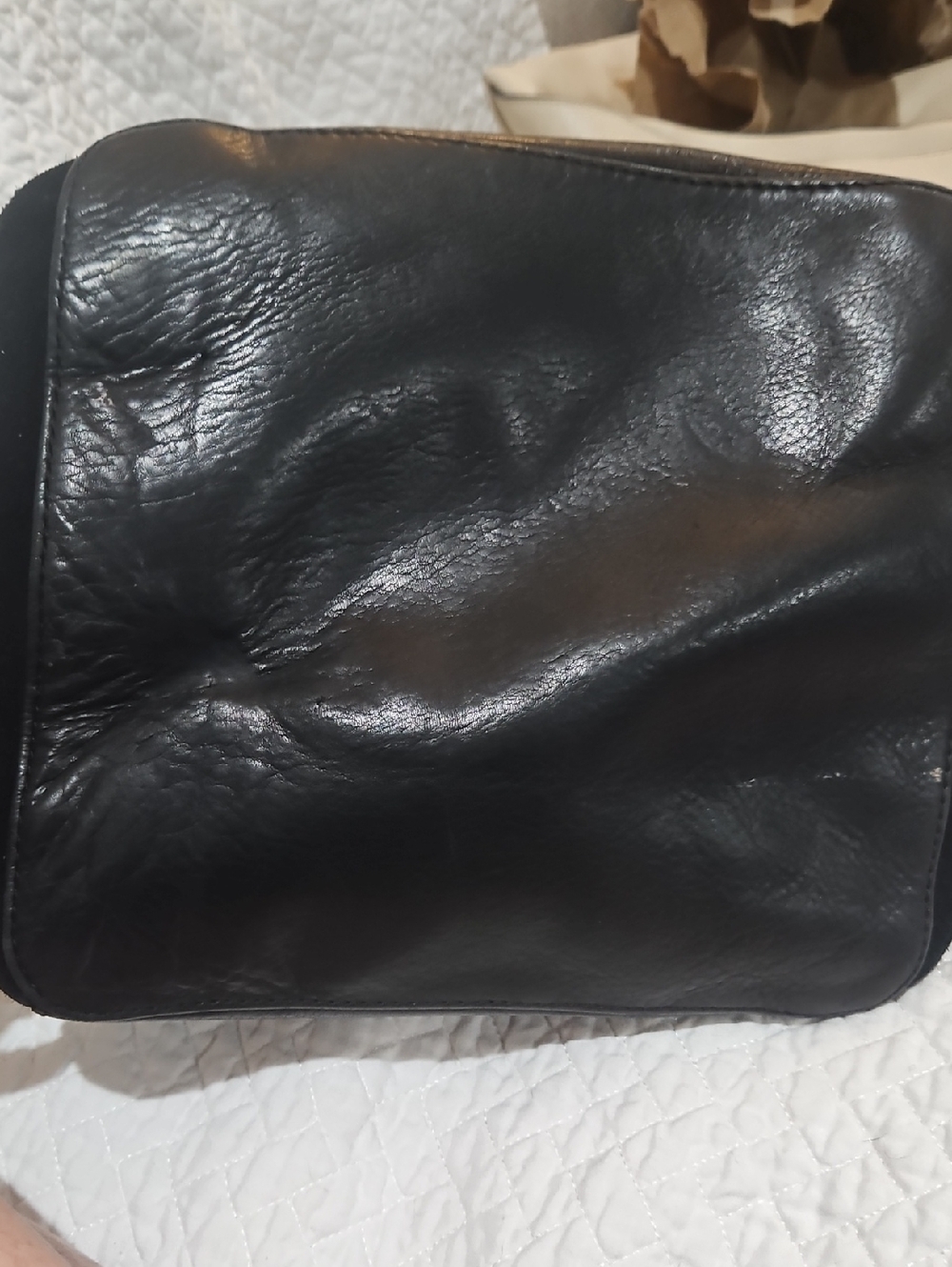 Margot New York Buttery Soft Leather & Suede Handbag Shoulder tote - Picture 9 of 9